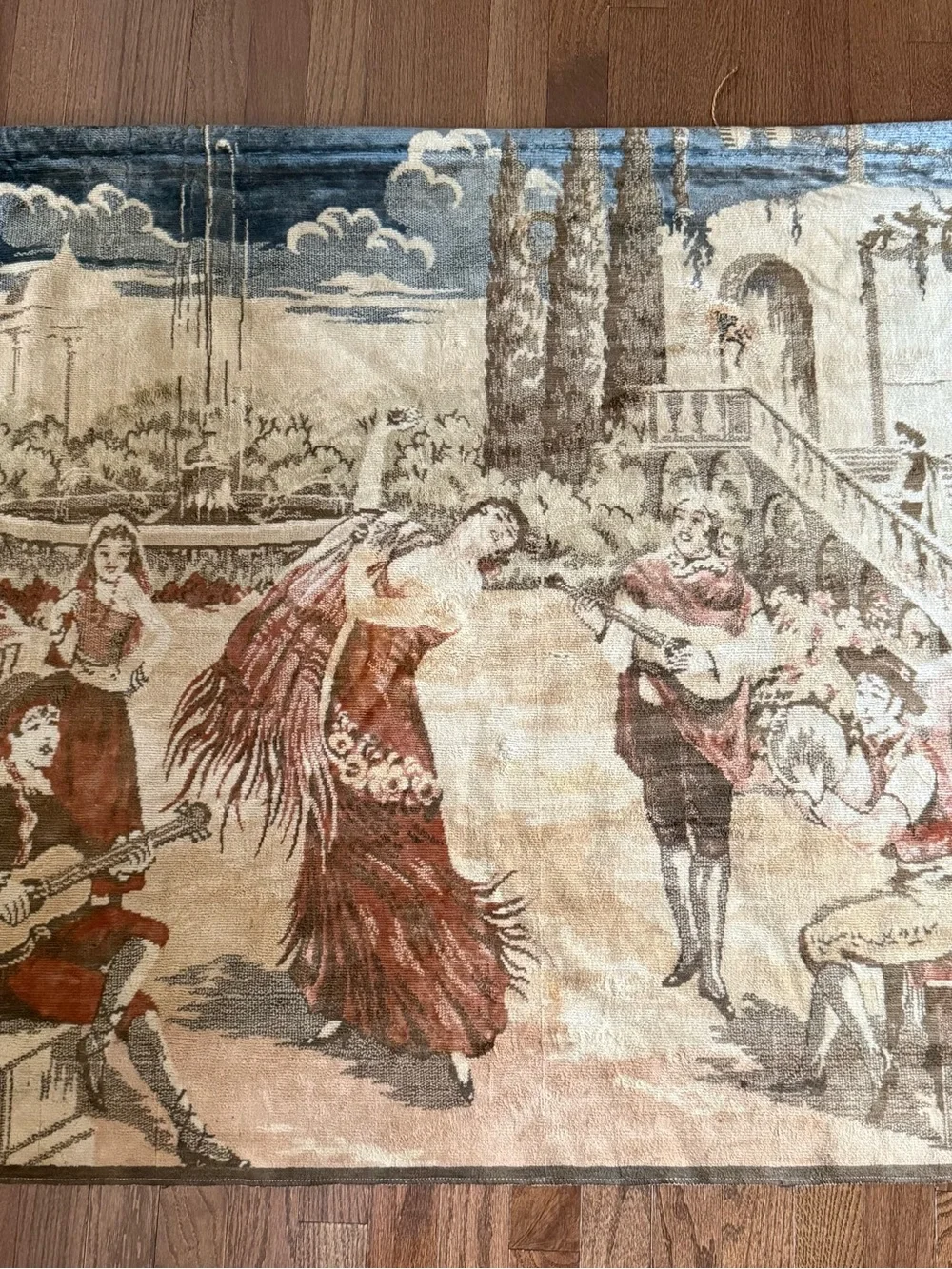 Vintage tapestry wall hanging